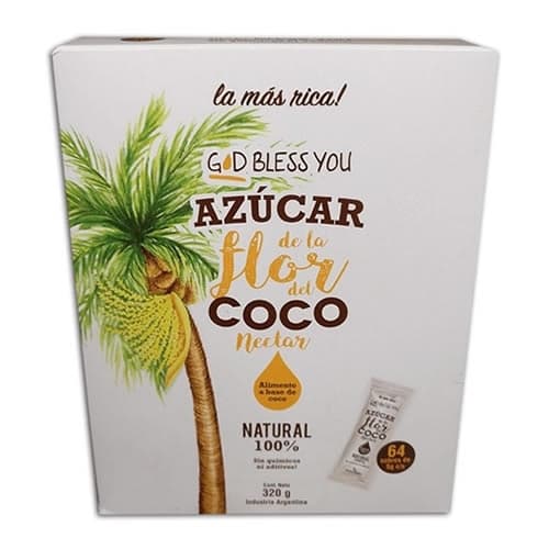 AZUCAR DE COCO DISPLAY 64SOBRES x5GR GOD BLESS