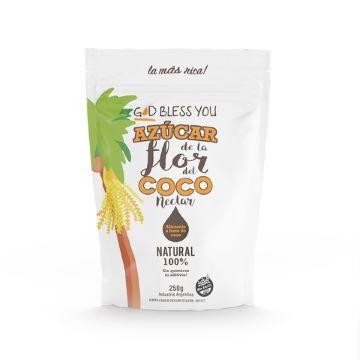 AZUCAR DE COCO DOY PACK 250GR GOD BLESS YOU