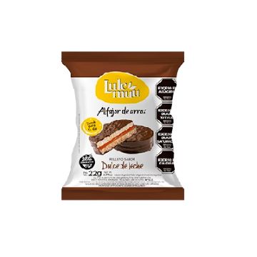 ALFAJOR DE ARROZ DULCE DE LECHE NEGRO X12U  LULEMUU
