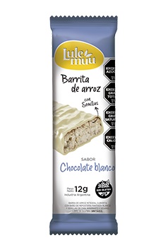 BARRA DE ARROZ CON SEMILLA BLANCO X20U LULEMUU