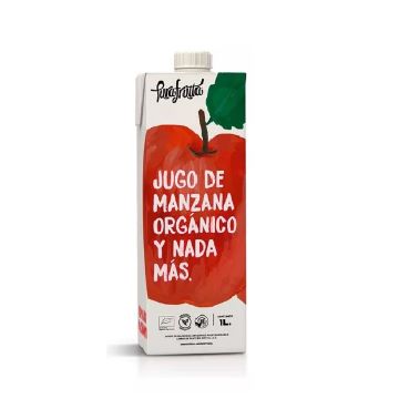 JUGO MANZANA ORGANICA X 1L PURA FRUTTA