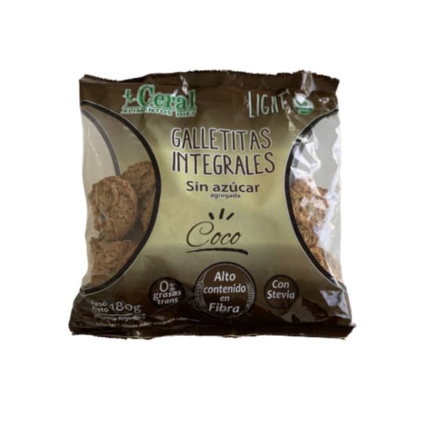 GALLETAS INTEGRALES COCO X180GR CERAL