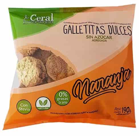GALLETAS INTEGRALES NARANJA X180GR CERAL