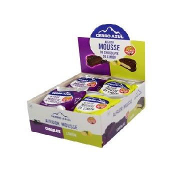 ALFAJORES DE MOUSSE DE CHOCOLATE Y LIMÓN X12U CERRO AZUL