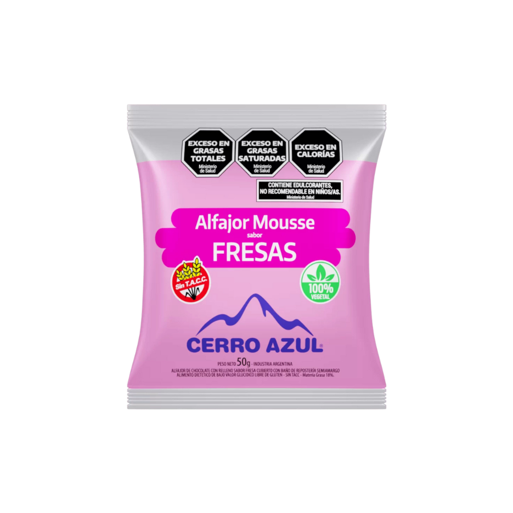 ALFAJORES DE MOUSSE DE FRESA X12U CERRO AZUL