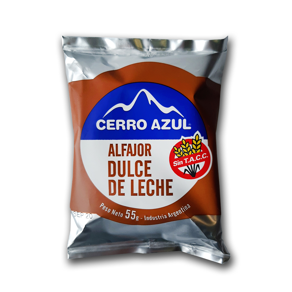 ALFAJORES DULCE DE LECHE X12U CERRO AZUL