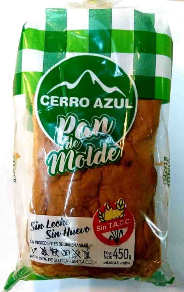 PAN DE MOLDE SIN TACC VEGANO X450GR CERRO AZUL
