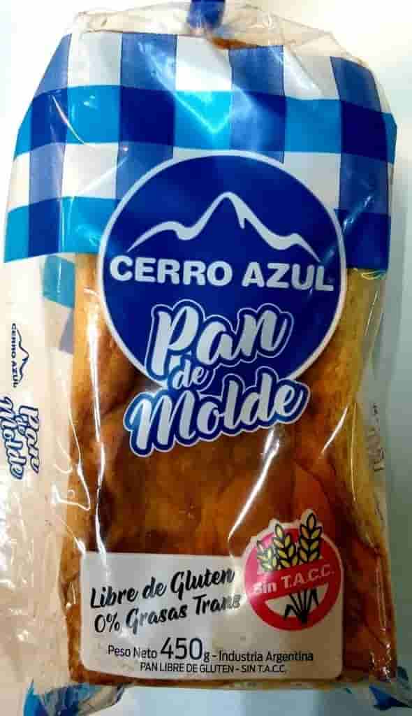 PAN DE MOLDE SIN TACC X450GR CERRO AZUL