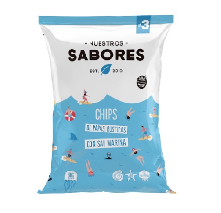 CHIPS DE PAPAS RUSTICAS X80GR NUESTROS SABORES