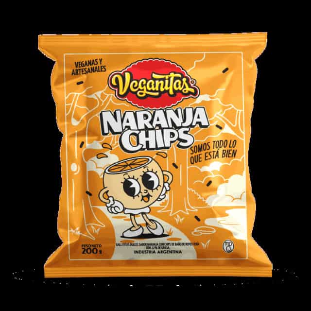 GALLETAS NARANJA CHIPS 200gr VEGANITAS
