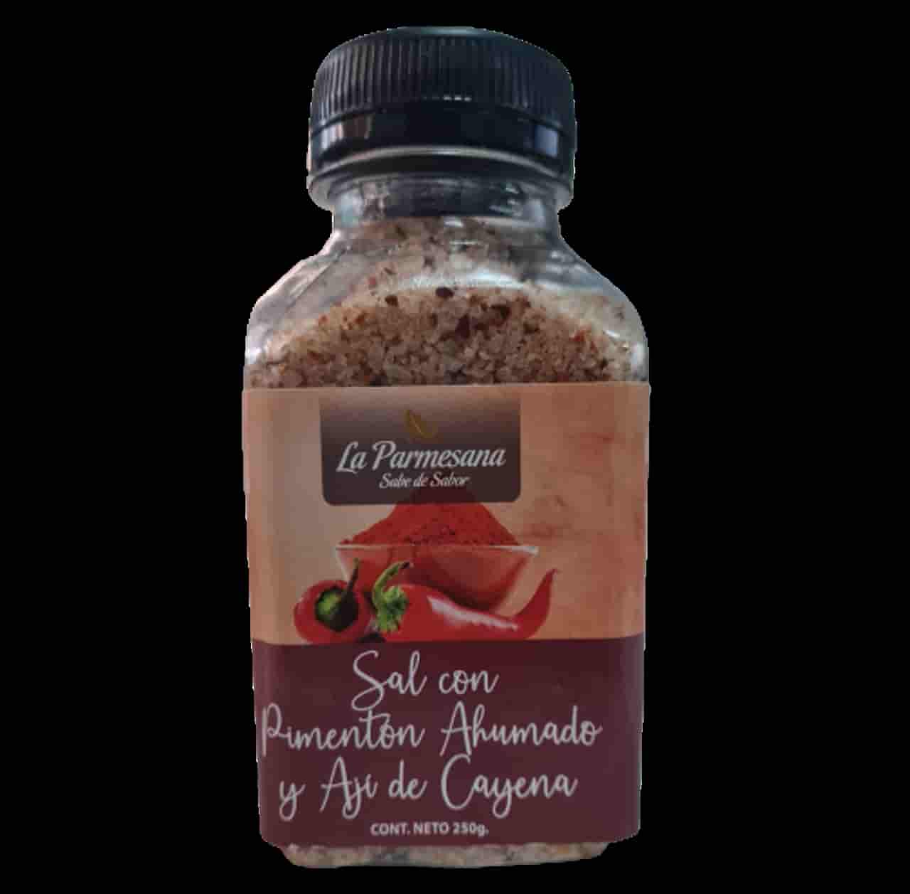 SAL CON PIMENTON AHUMADO Y CAYENA X250G. LA PARMESANA