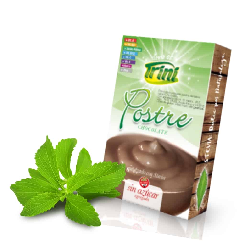 POSTRE CHOCOLATE CON STEVIA TRINI X60G