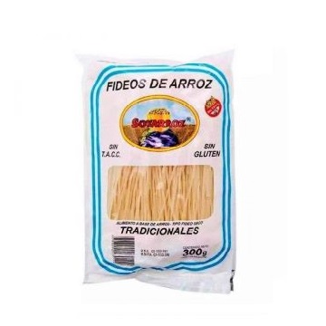 FIDEOS DE ARROZ TRADICIONAL X300G SOYARROZ