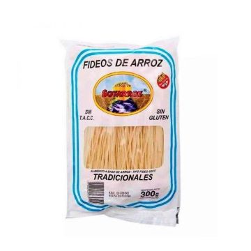 FIDEOS DE ARROZ TRADICIONAL (FINO) X300G SOYARROZ