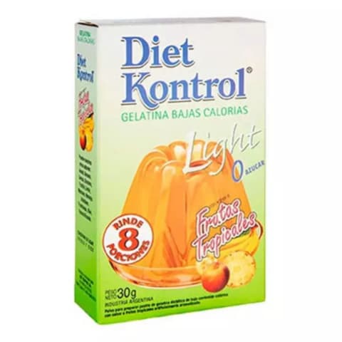 GELATINA LIGHT FRUTAS TROPICALES X1KG DIET KONTROL
