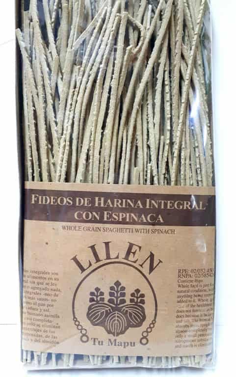 TALLARIN INTEGRAL ESPINACA LILEN X500G