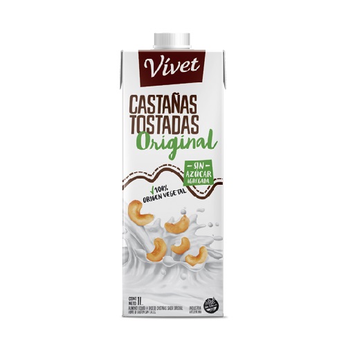 LECHE DE CASTAÑA DE CAJU SABOR ORIGINAL XL VIVET