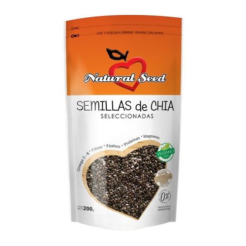 SEMILLAS DE CHIA X200GRS NATURAL SEED