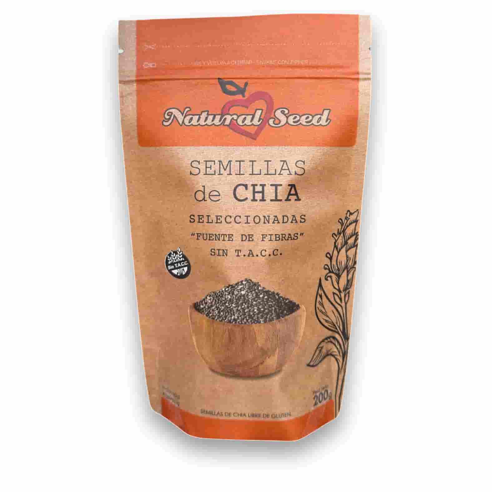SEMILAS DE CHIA MOLIDA + ALFALFA MOLIDA 250GR NATURAL SEED