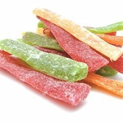 ANANA GLASEADO TIRAS COLORES KG