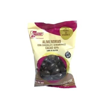 ALMENDRAS CON CHOCOLATE SEMIAMARGO X120GR ARGENFRUT