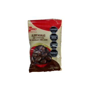 ALMENDRAS CON CHOCOLATE CON LECHE x120GR ARGENFRUT