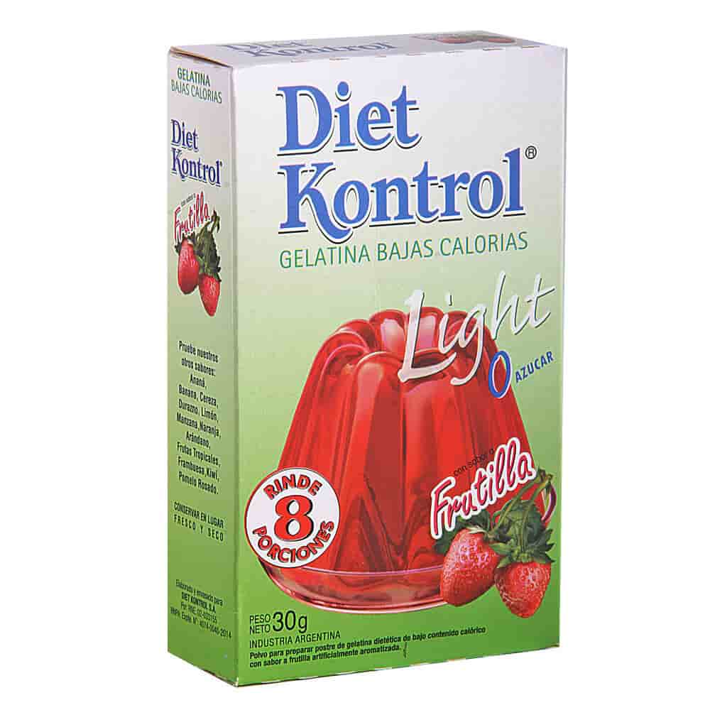GELATINA LIGHT FRUTILLA X30GR DIET KONTROL