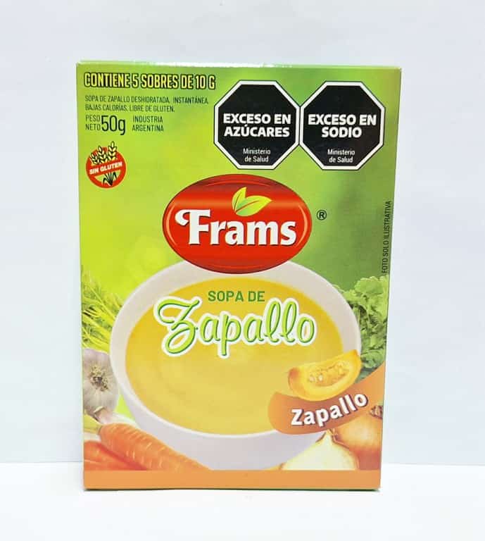 SOPA LIGHT ZAPALLO 200GR FRAMS