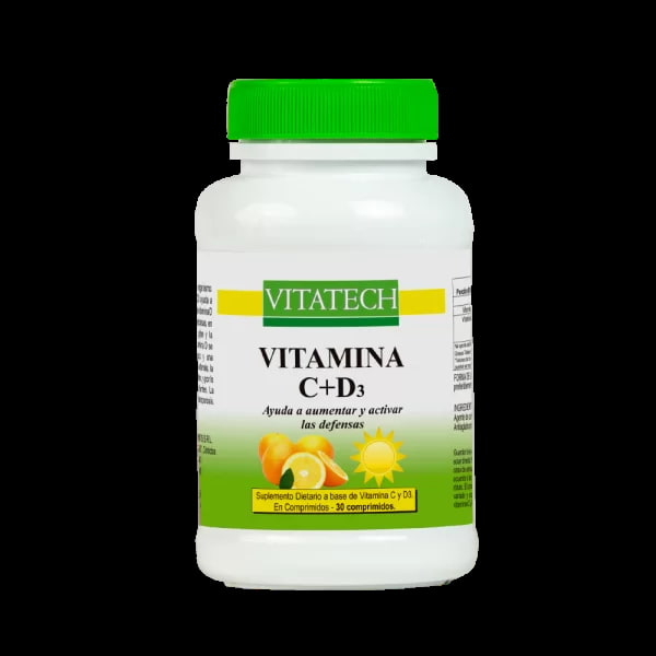 VITAMINA C+D3 X30COMP VITATECH