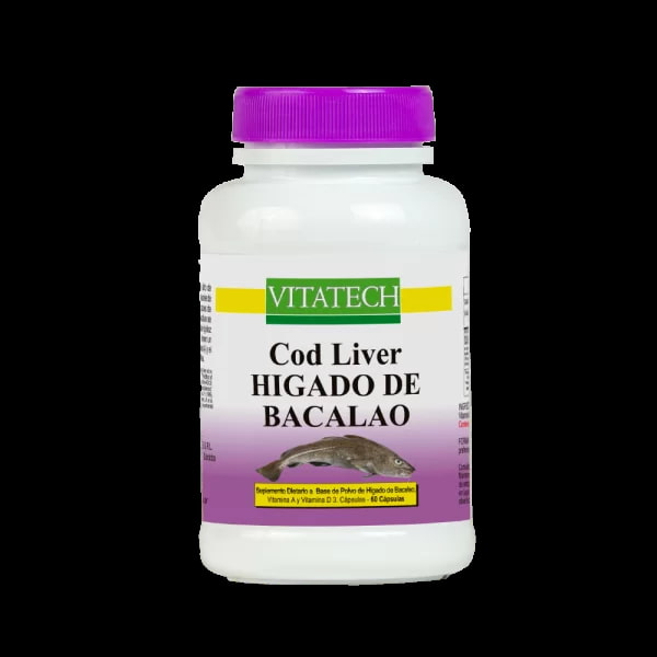 COD LIVER HIGADO DE BACALAO X60COMP VITATECH