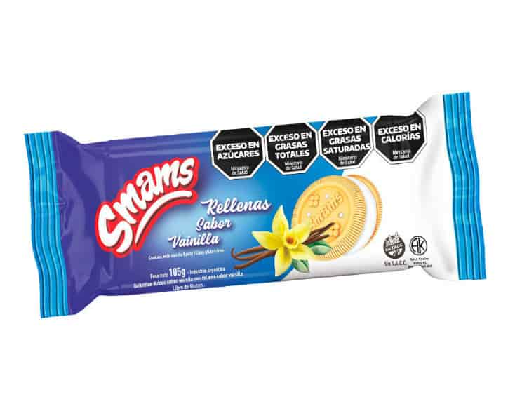 GALLETITAS VAINILLA RELLENAS VAINILLA SMAMS X105G