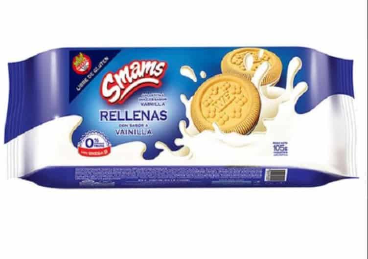 GALLETITAS CHOCO RELLENAS VAINILLA SMAMS X105G