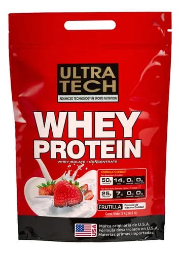 WHEY PROTEIN FRUTILLA X454GR ULTRA TECH