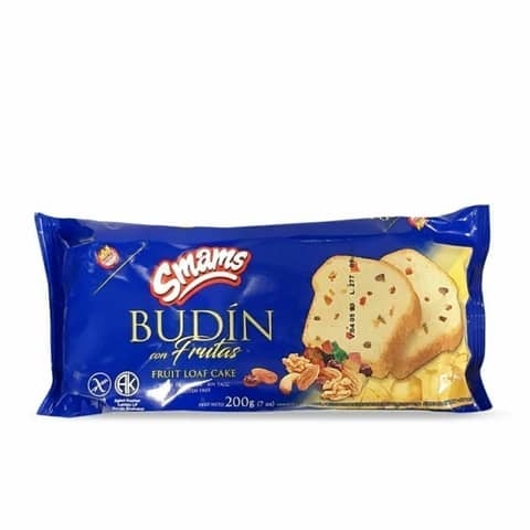 BUDIN CON FRUTAS SMAMS X200G