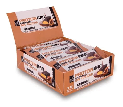 PROTEIN BAR SUGAR FREE 12X46GR DULCE DE LECHE PROTEIN FACTORY