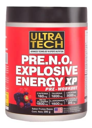 **PROMO 10%** PRE.NO.EXPLOSIVE RIPPED X360GR FRUTOS ROJOS ULTRA TECH