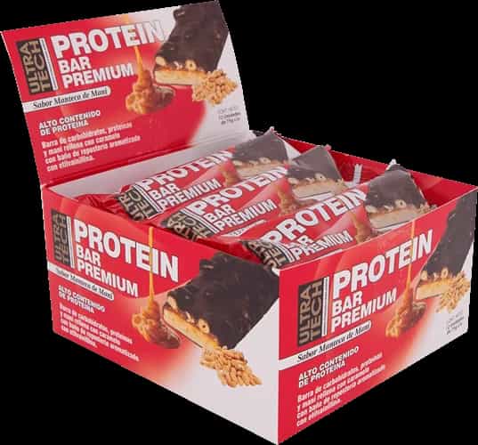 PROTEIN BAR PREMIUM 12X75GR MANTECA DE MANI ULTRA TECH