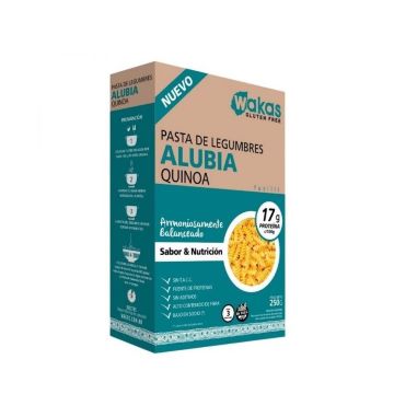 FIDEOS DE ALUBIA Y QUINOA X250GR WAKAS