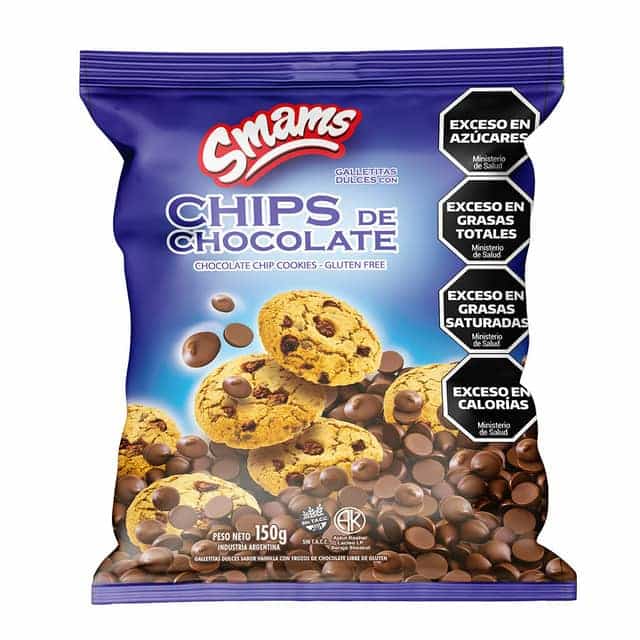 GALLETITAS CHIPS CHOCOLATE SIN AZUCAR 150G SMAMS
