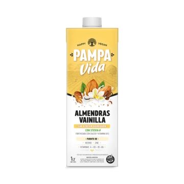 BEBIDA A BASE DE ALMENDRAS SABOR VAINILLA S/AZÚCAR X1LT PAMPA VIDA