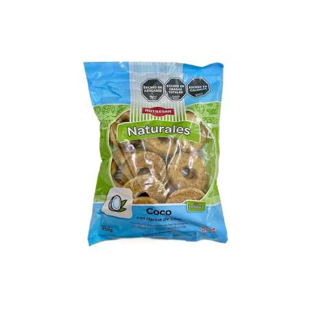 GALLETITAS NATURALES DE COCO X250GR NUTRESAN
