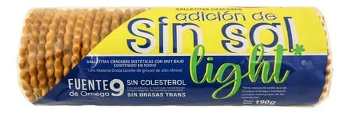 GALLETITA SIN SAL LIGHT X 190G GRANIX