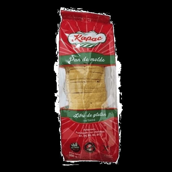 PAN DE MOLDE EN REBANADAS X 600G KAPAC