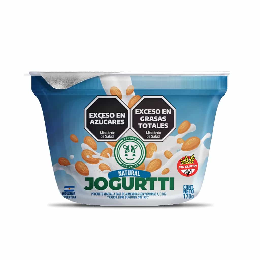 JOGURTTI DE ALMENDRAS NATURAL 170GR FELICES LAS VACAS
