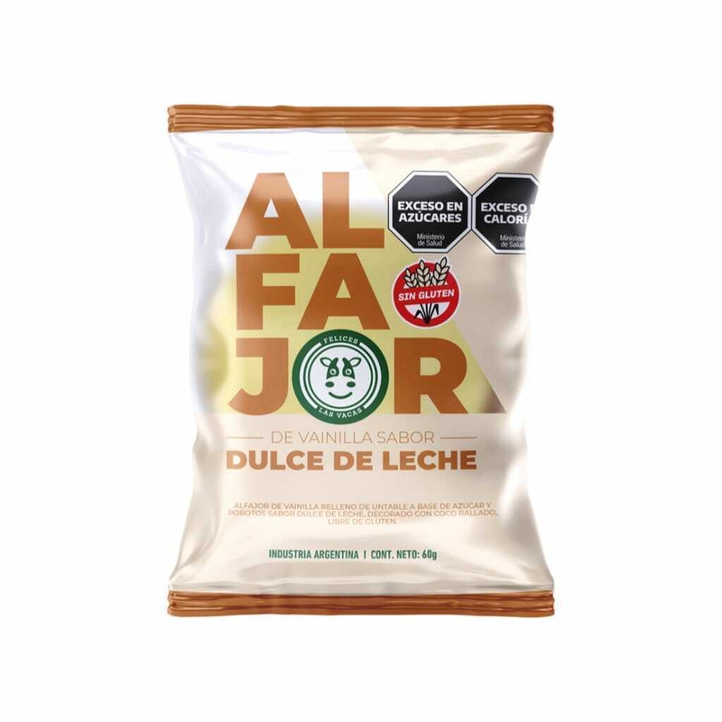 ALFAJOR DE MAICENA SIN TACC 60GR X12 FELICES LAS VACAS