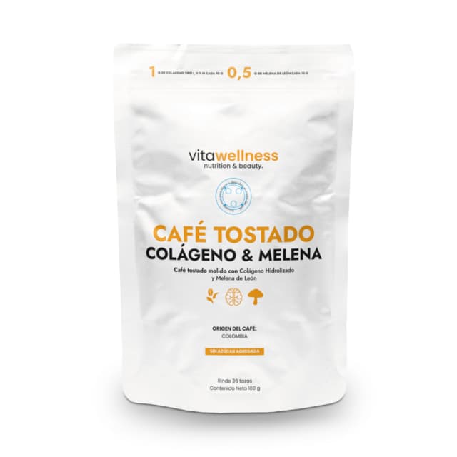 CAFE TOSTADO CON MELENA DE LEON X180GR VITAWELLNESS