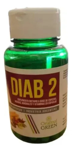 DIAB 2 X60 CAPSULAS ORIGINAL GREEN