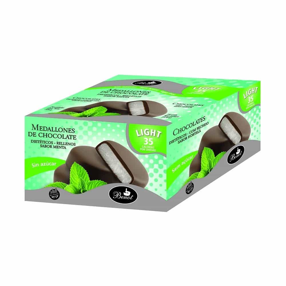 MEDALLONES DE CHOCOLATE SABOR MENTA X24 UNI BENOT