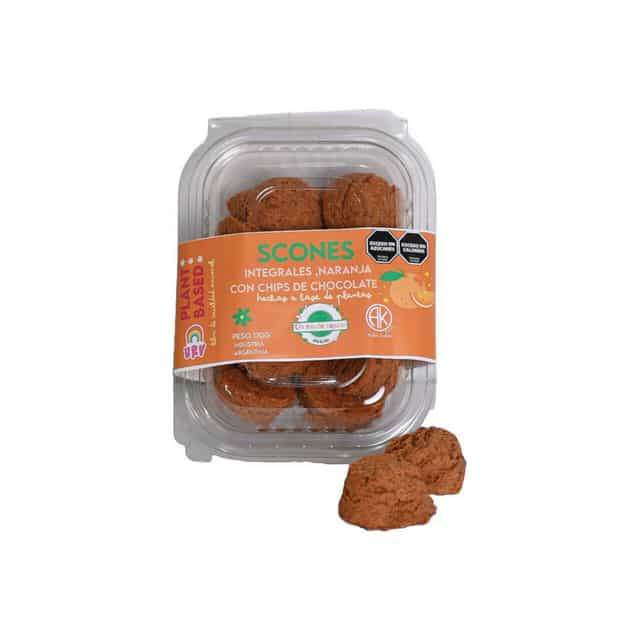 SCONES INTEG. NARANJA Y CHIPS 170GR UN RINCON VEGANO