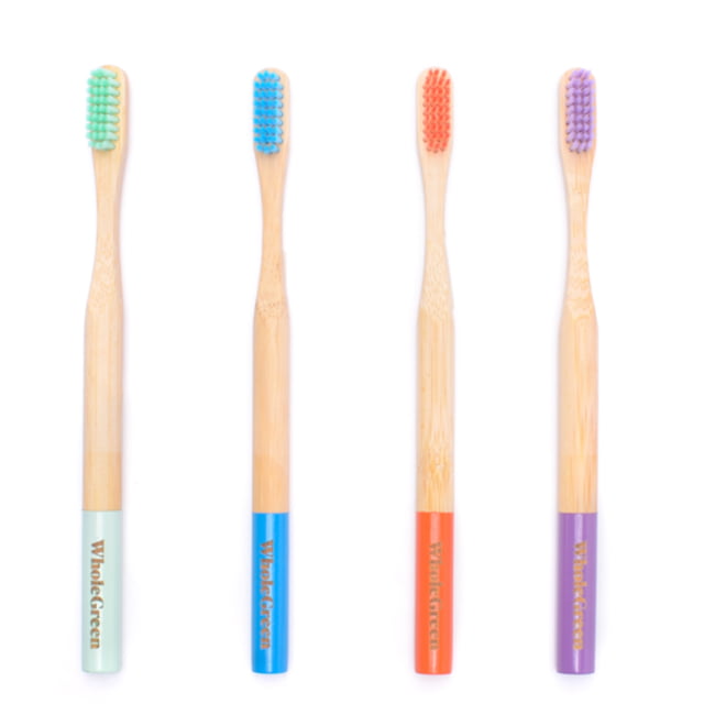 CEPILLO DENTAL DE BAMBU HAWAI ADULTO/DURO WHOLE GREEN